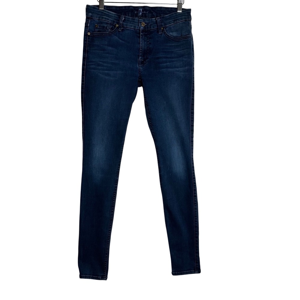 7 For All Mankind The Skinny Jeans Dark Wash Womens 29 AU0301214A